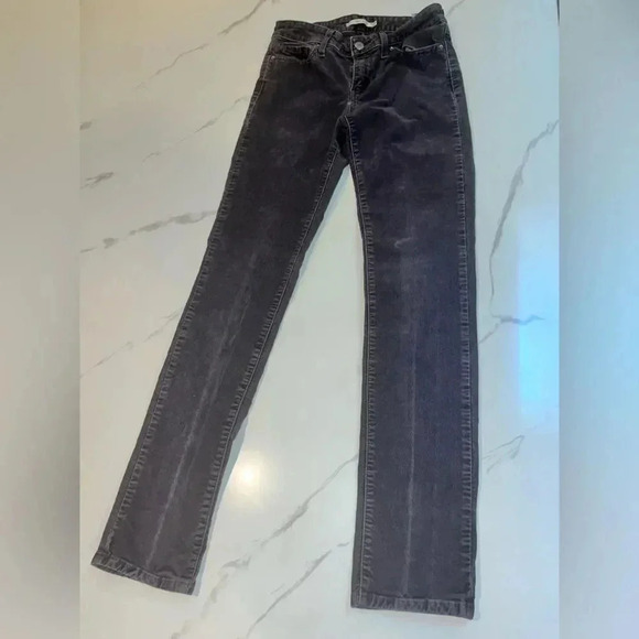 Levi’s 712 Slim Corduroy Grey Skinny Jeans Sz 26 - Picture 8 of 8